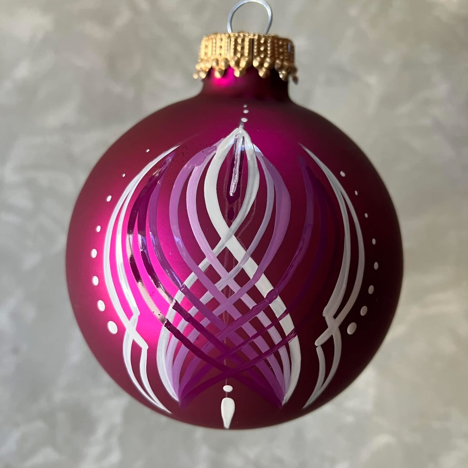 2.6" purple ornament