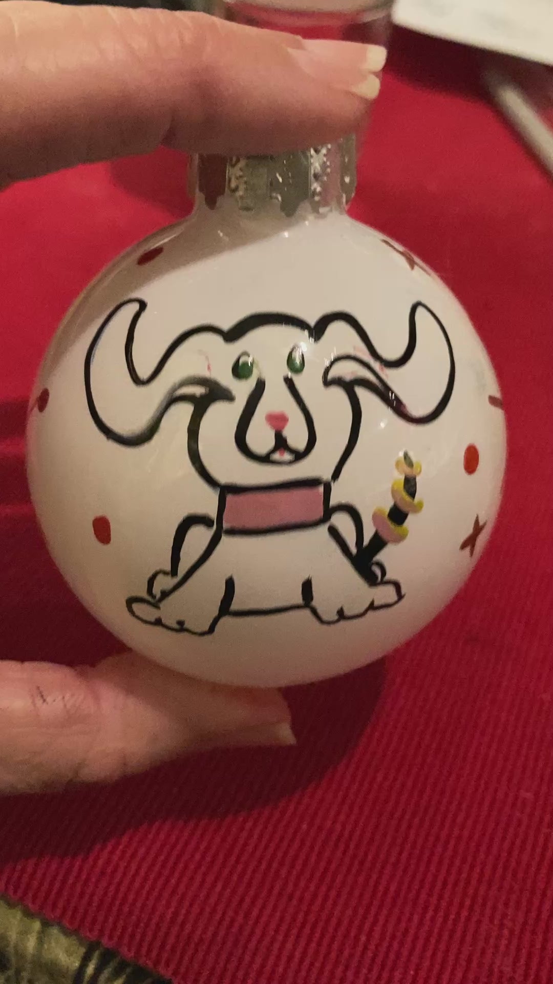 Ornament Space dog white